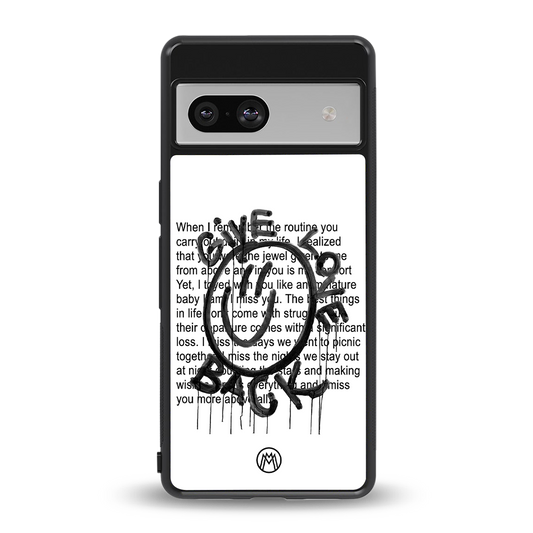 give love back back phone cover | glass case for Google Pixel 7A
