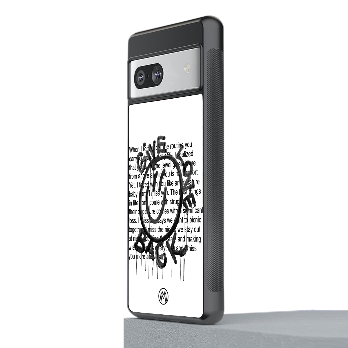 give love back back phone cover | glass case for Google Pixel 7A