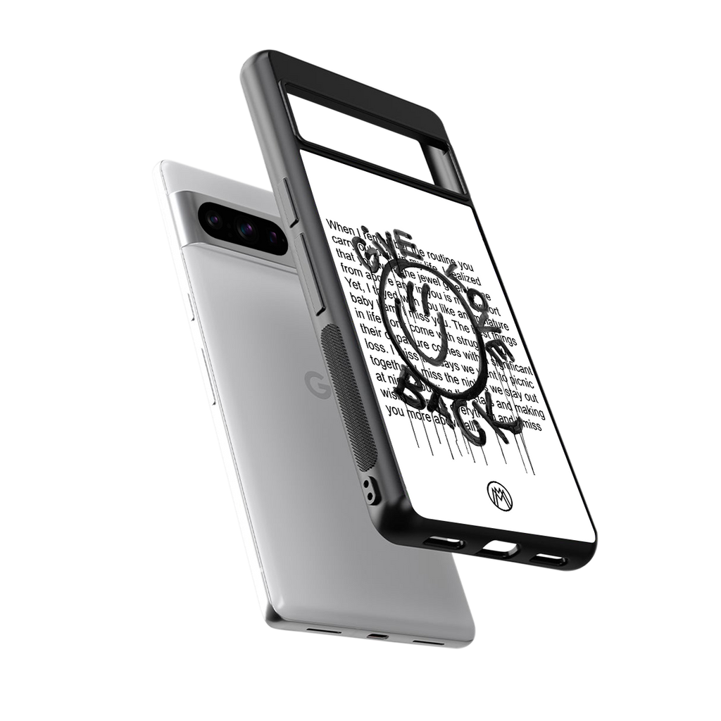 give love back back phone cover | glass case for google pixel 8 pro