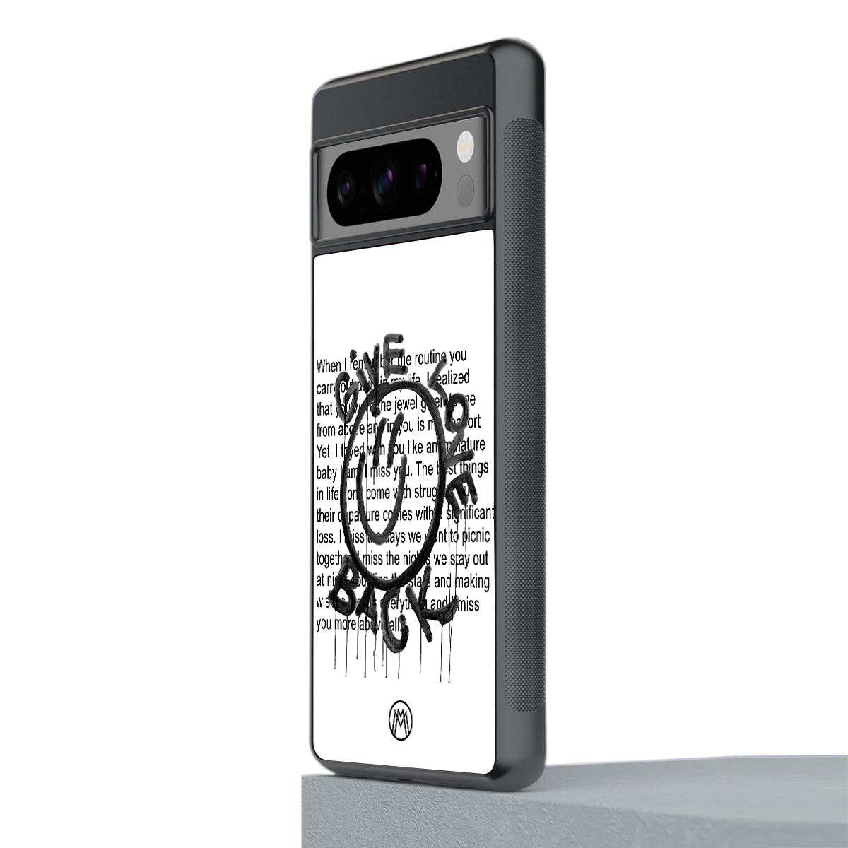 give love back back phone cover | glass case for google pixel 8 pro