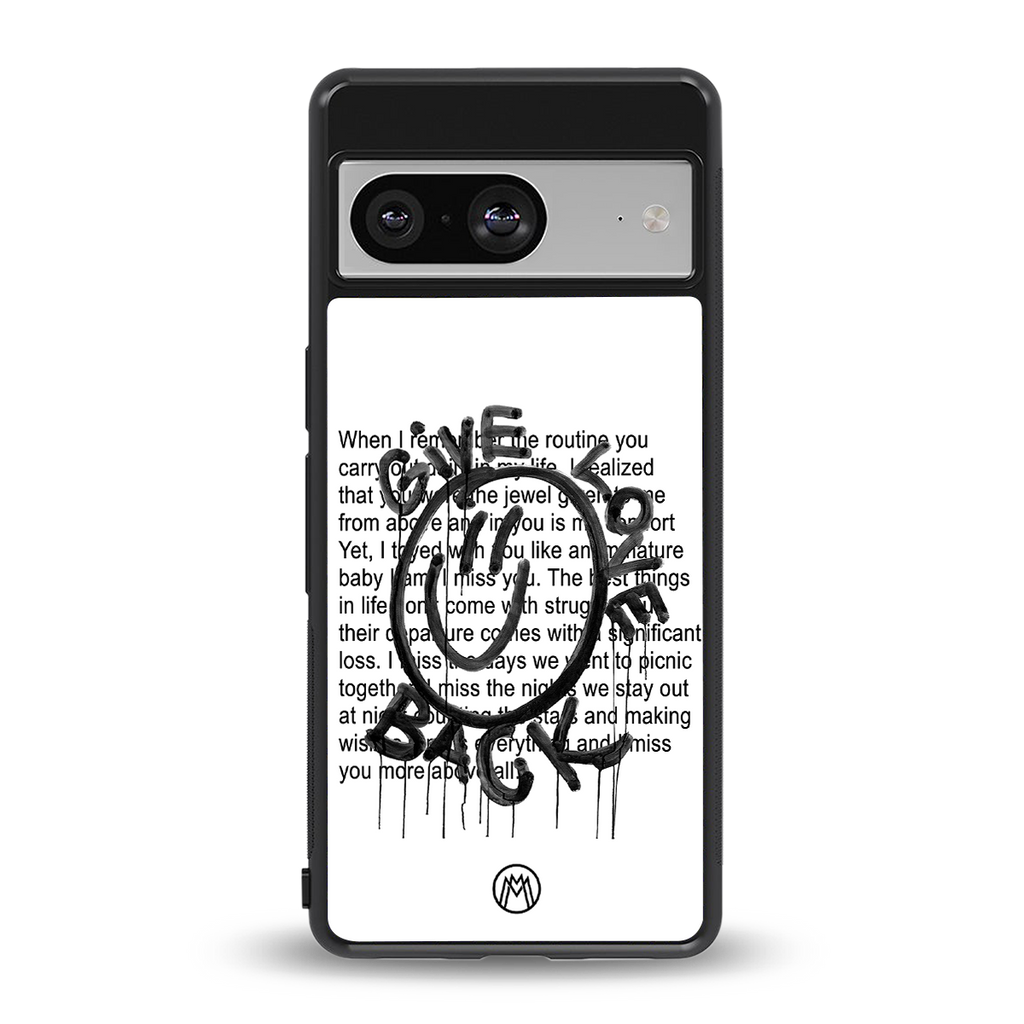give love back back phone cover | glass case for Google Pixel 8