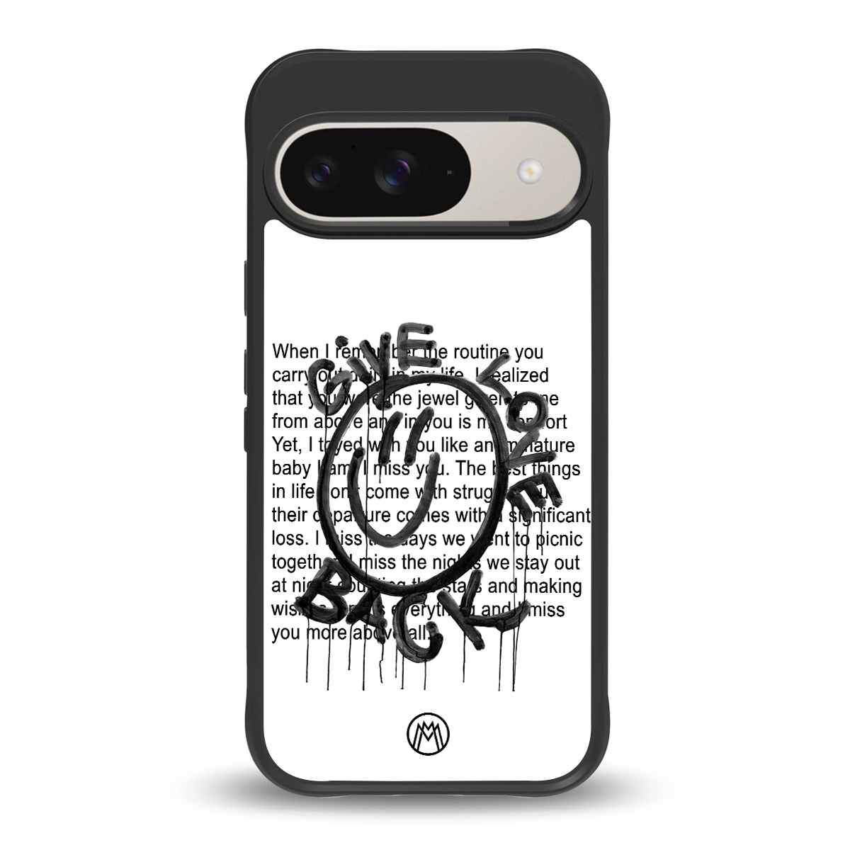 give love back back phone cover | glass case for google pixel 9