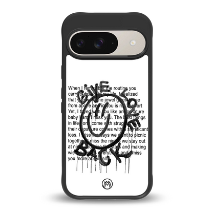 give love back back phone cover | glass case for google pixel 9