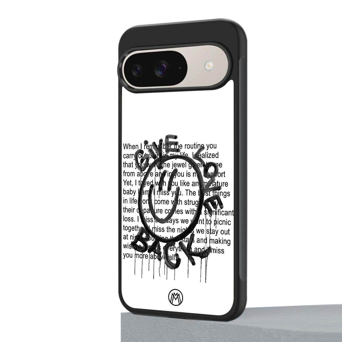 give love back back phone cover | glass case for google pixel 9