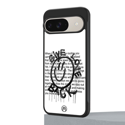 give love back back phone cover | glass case for google pixel 9