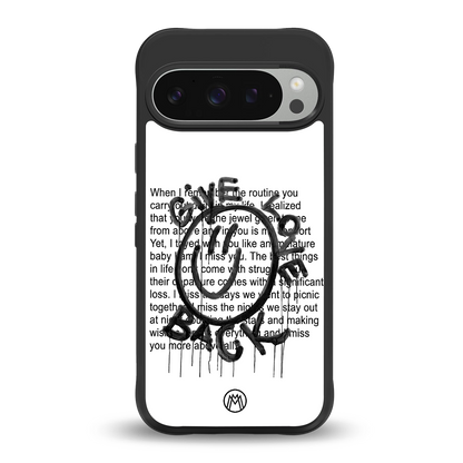 give love back back phone cover | glass case for google pixel 9 pro