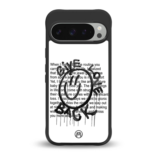 give love back back phone cover | glass case for google pixel 9 pro xl