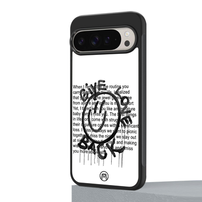 give love back back phone cover | glass case for google pixel 9 pro