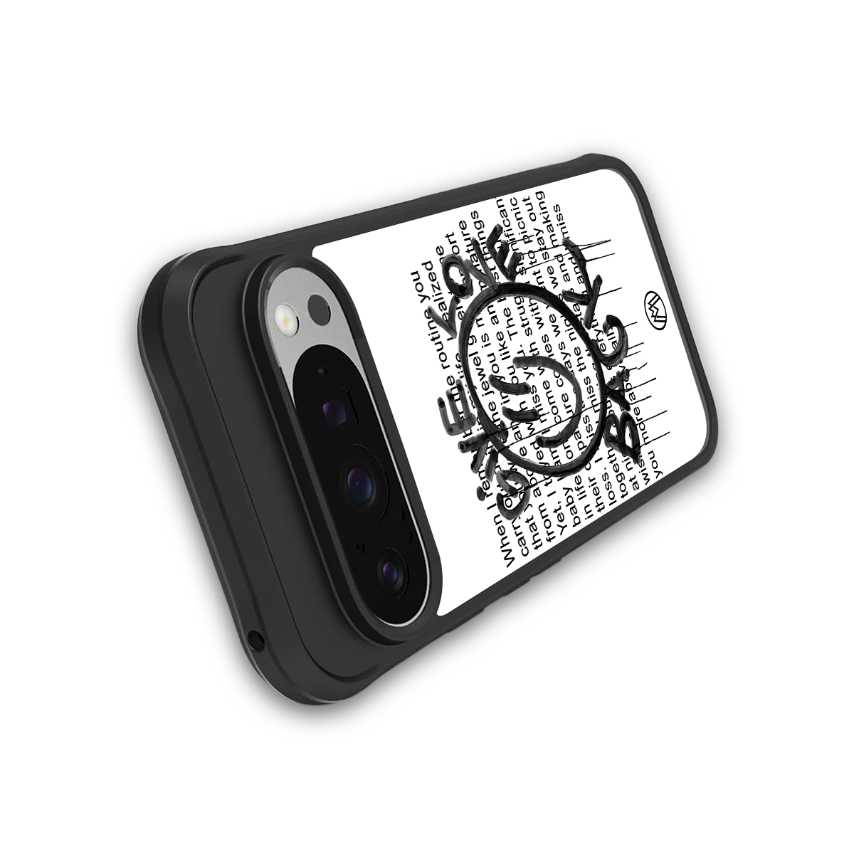 give love back back phone cover | glass case for google pixel 9 pro xl