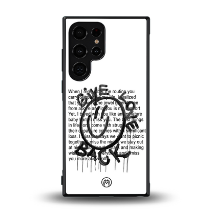 give love back back phone cover | glass case for samsung galaxy s24 ultra