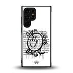 give love back back phone cover | glass case for samsung galaxy s23 ultra