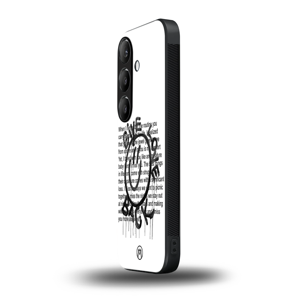 give love back back phone cover | glass case for samsung galaxy s24 fe