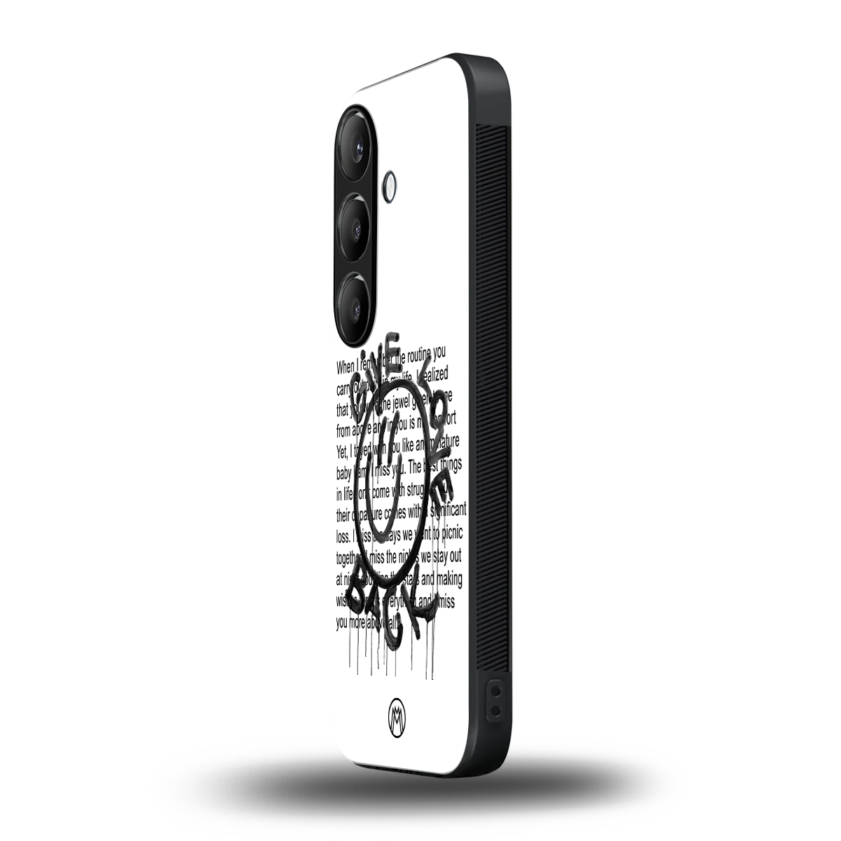 give love back back phone cover | glass case for samsung galaxy s24 fe