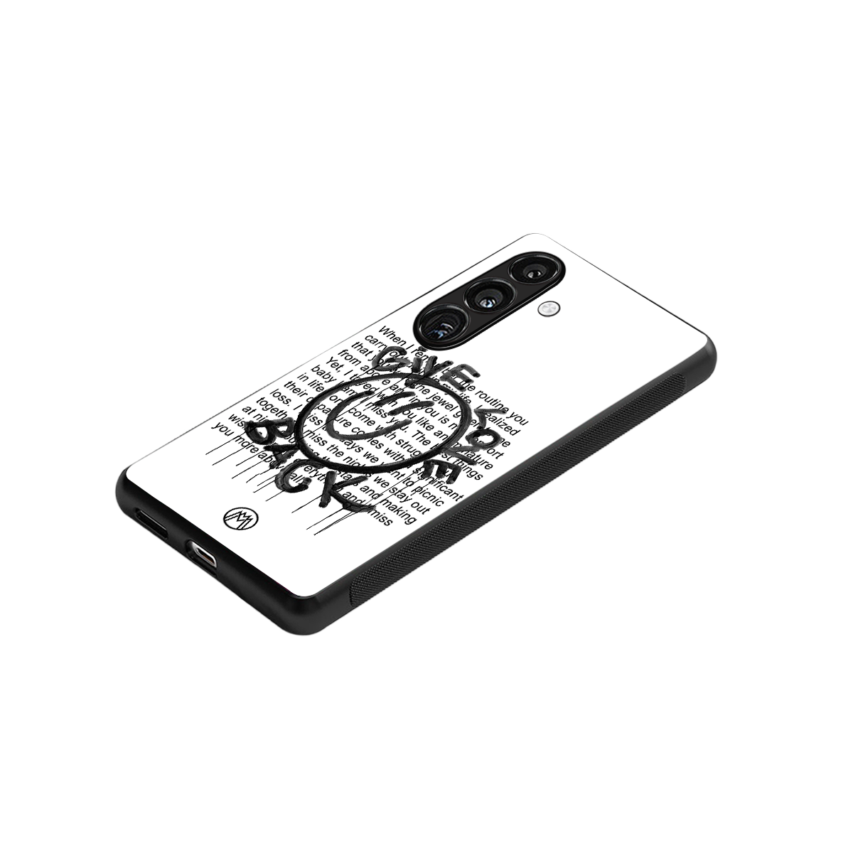 give love back back phone cover | glass case for samsung galaxy s24 plus