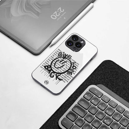 give love back back phone cover | glass case for iphone 14 pro max