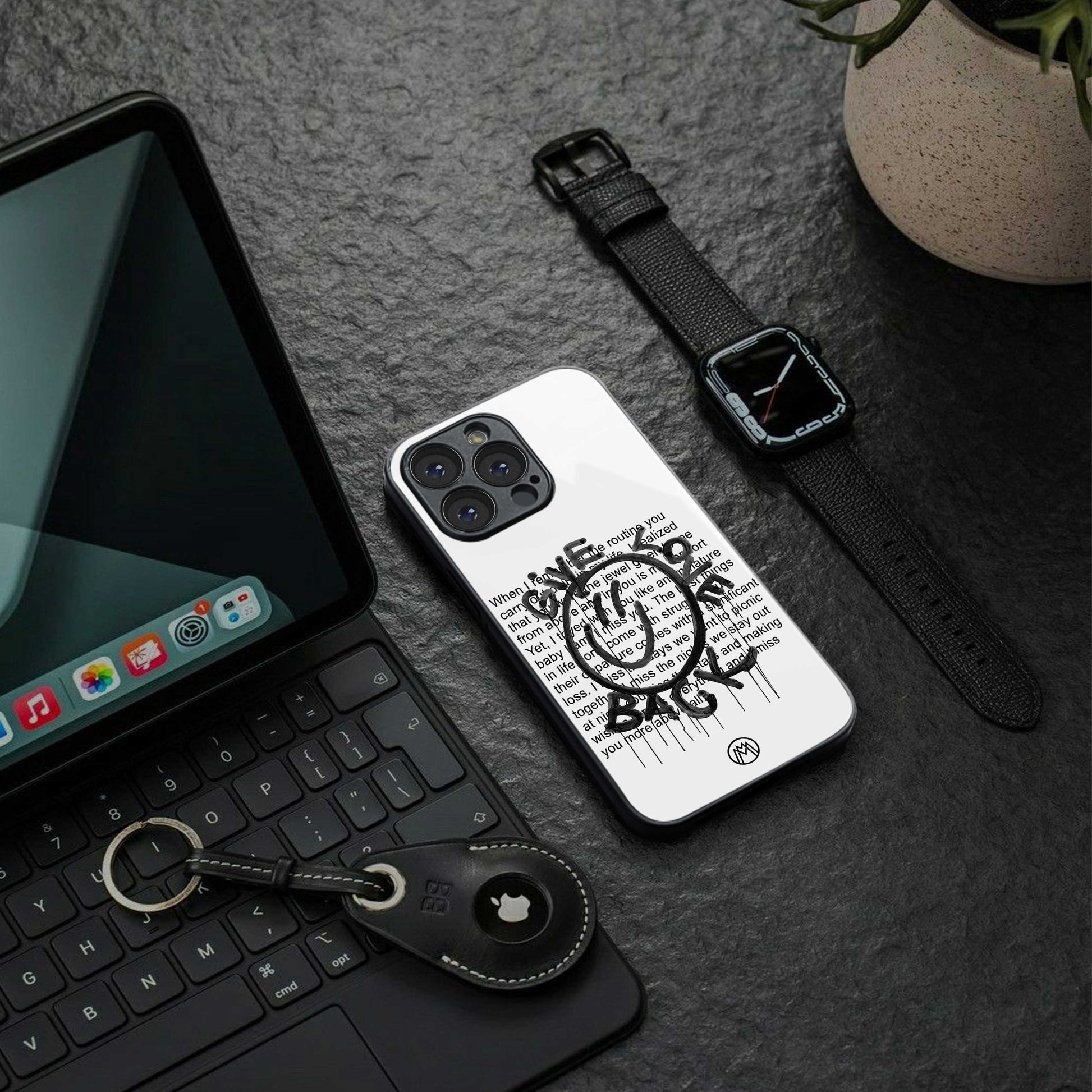 give love back back phone cover | glass case for samsung galaxy s23 plus