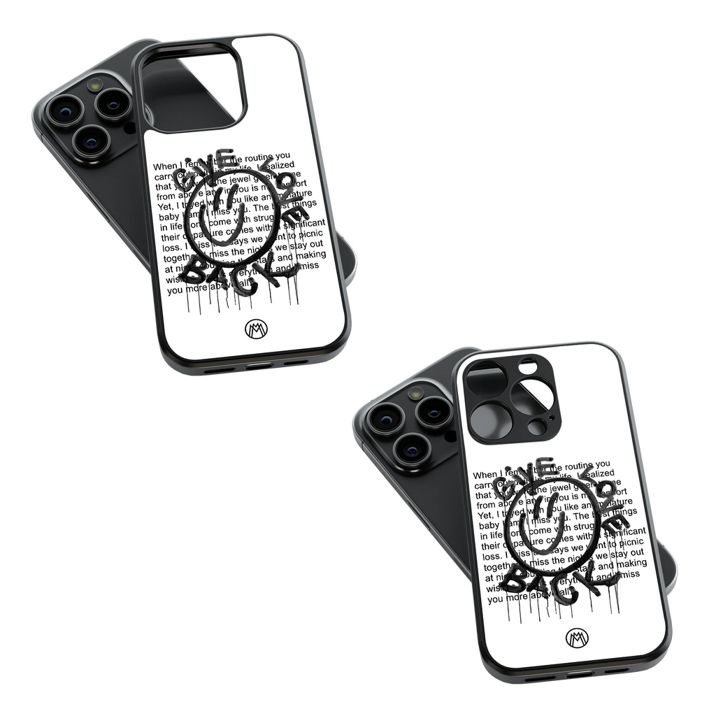 Trendy Glass Back Mobile Case for iPhone, Samsung, Redmi, OnePlus, Google Pixel, Motorola