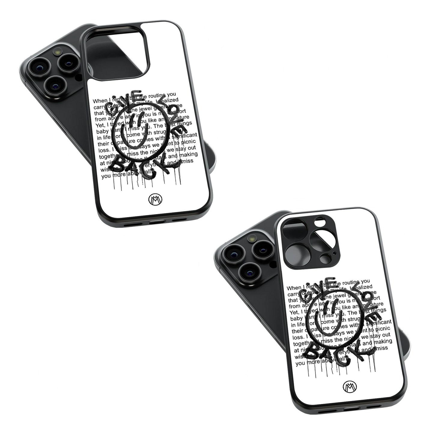 Trendy Glass Back Mobile Case for iPhone, Samsung, Redmi, OnePlus, Google Pixel, Motorola