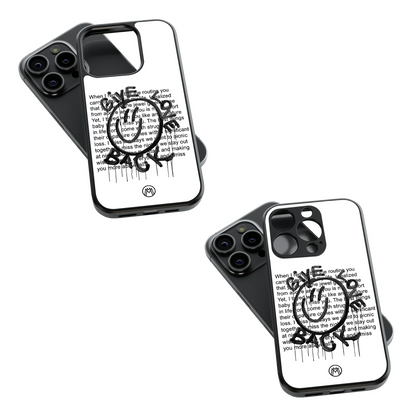 Trendy Glass Back Mobile Case for iPhone, Samsung, Redmi, OnePlus, Google Pixel, Motorola