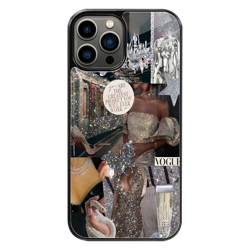 Premium Glass Back Mobile Phone Cover for iPhone, Samsung, OnePlus, Google Pixel, Redmi, Oppo, Vivo & Realme