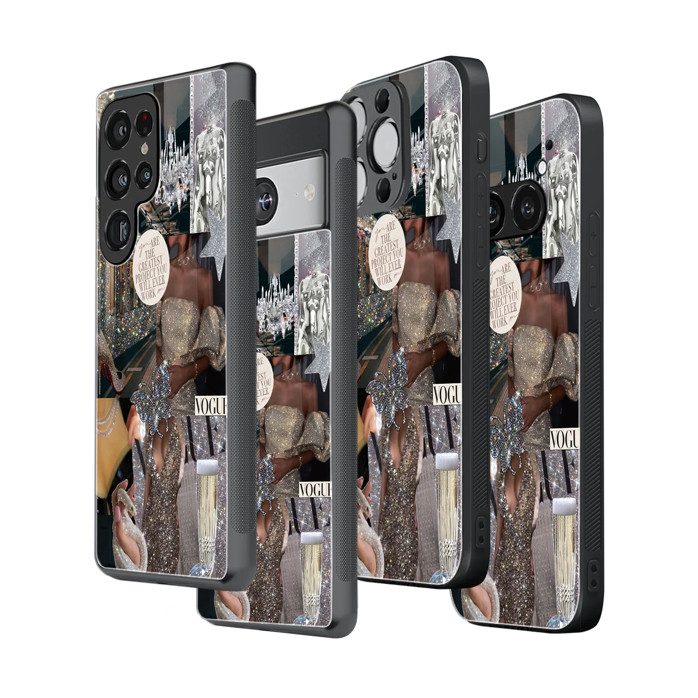Stylish Glass Back Case for All Smartphones iPhone, Samsung, OnePlus, Pixel, Redmi, Oppo, Vivo, Motorola