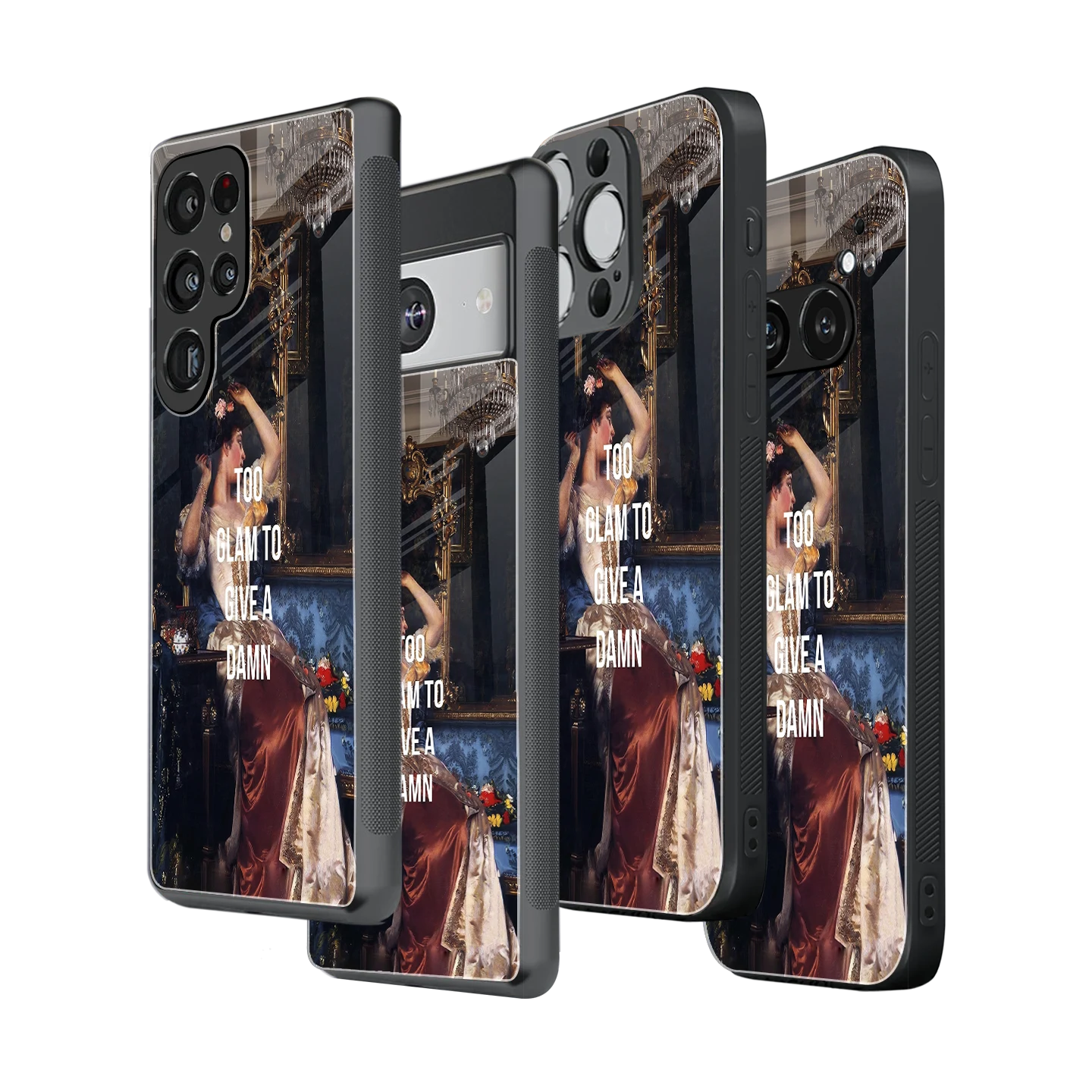 Stylish Glass Back Case for All Smartphones iPhone, Samsung, OnePlus, Pixel, Redmi, Oppo, Vivo, Motorola