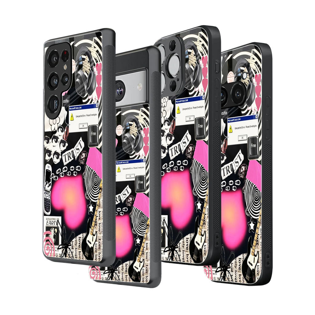 Stylish Glass Back Case for All Smartphones iPhone, Samsung, OnePlus, Pixel, Redmi, Oppo, Vivo, Motorola