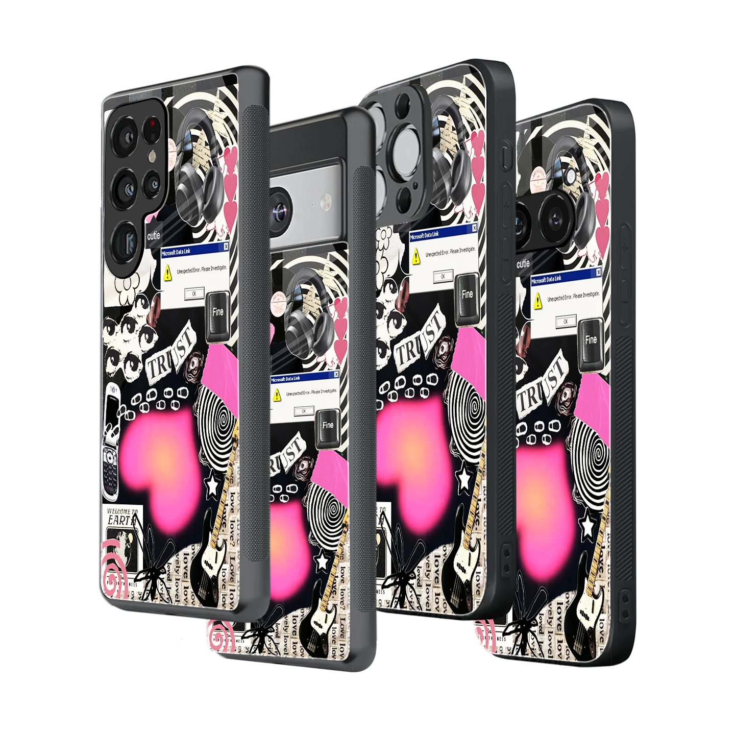 Stylish Glass Back Case for All Smartphones iPhone, Samsung, OnePlus, Pixel, Redmi, Oppo, Vivo, Motorola