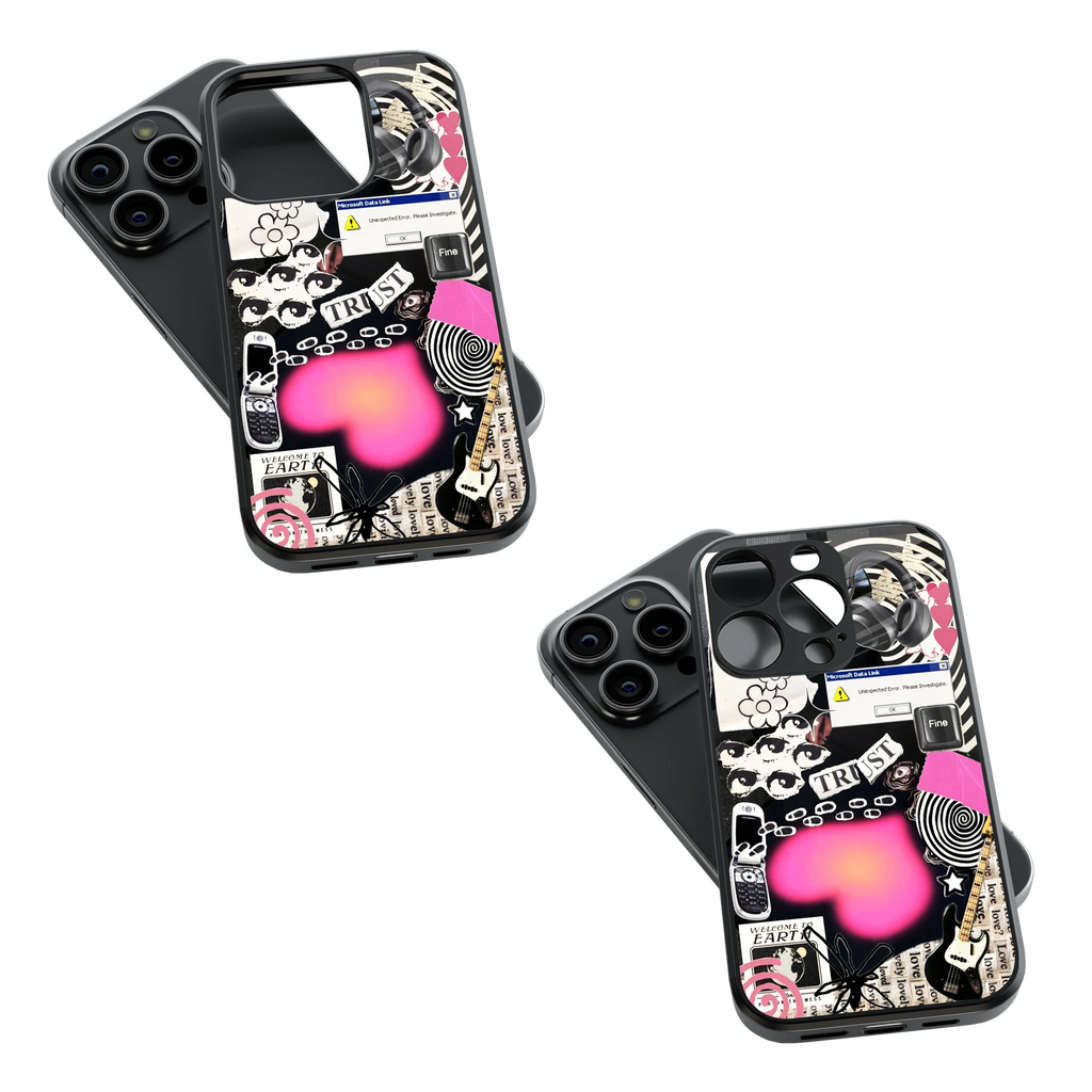 Trendy Glass Back Mobile Case for iPhone, Samsung, Redmi, OnePlus, Google Pixel, Motorola