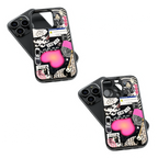 Trendy Glass Back Mobile Case for iPhone, Samsung, Redmi, OnePlus, Google Pixel, Motorola