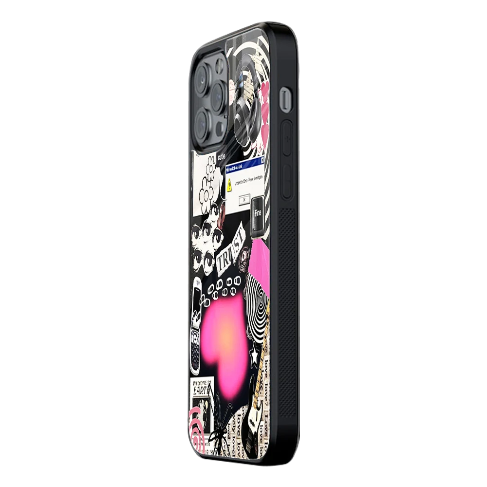 Slim Glass Back Phone Case for Multiple Brands iPhone, Samsung, Redmi, OnePlus, Oppo, Vivo