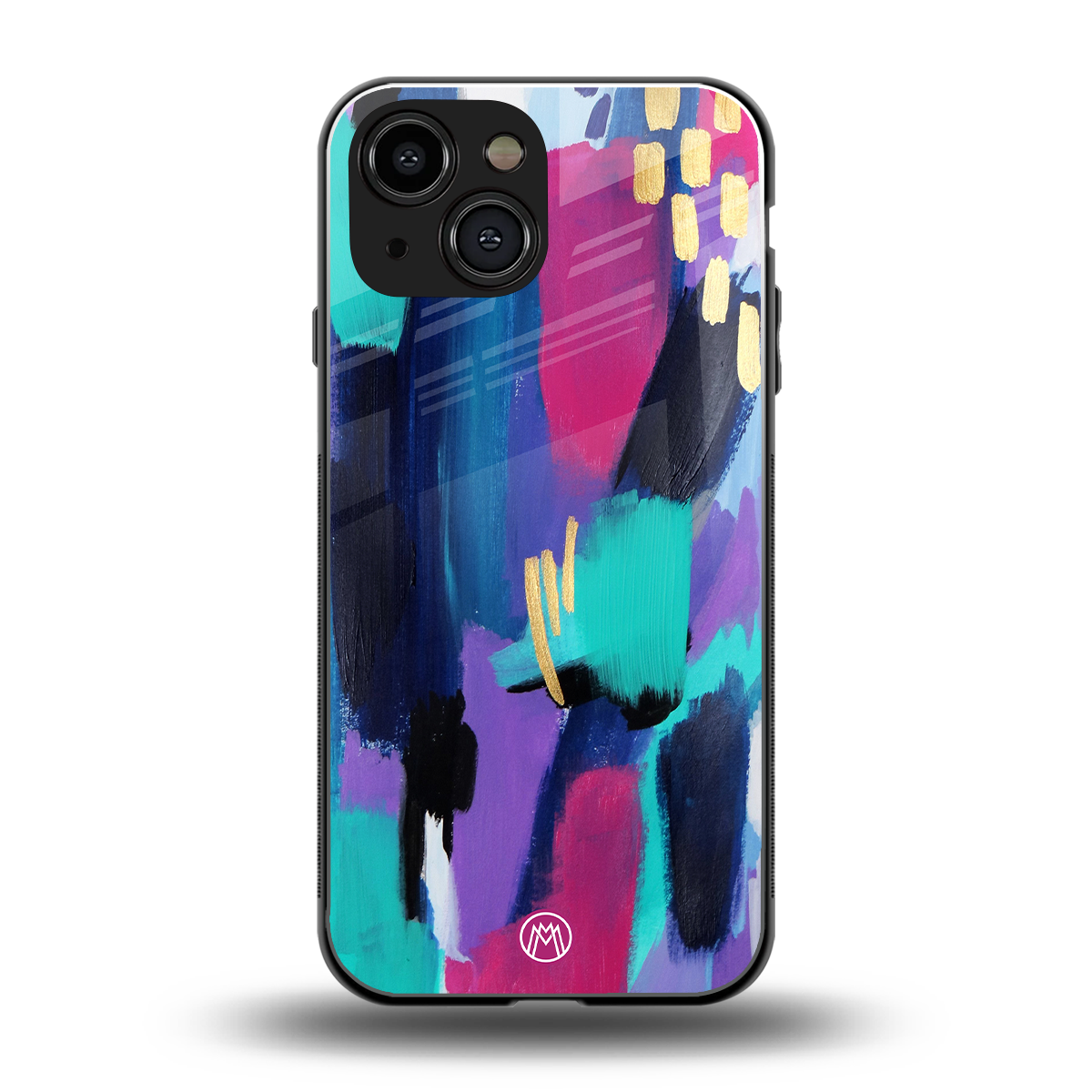 glitz back phone cover | glass case for iphone 13 mini