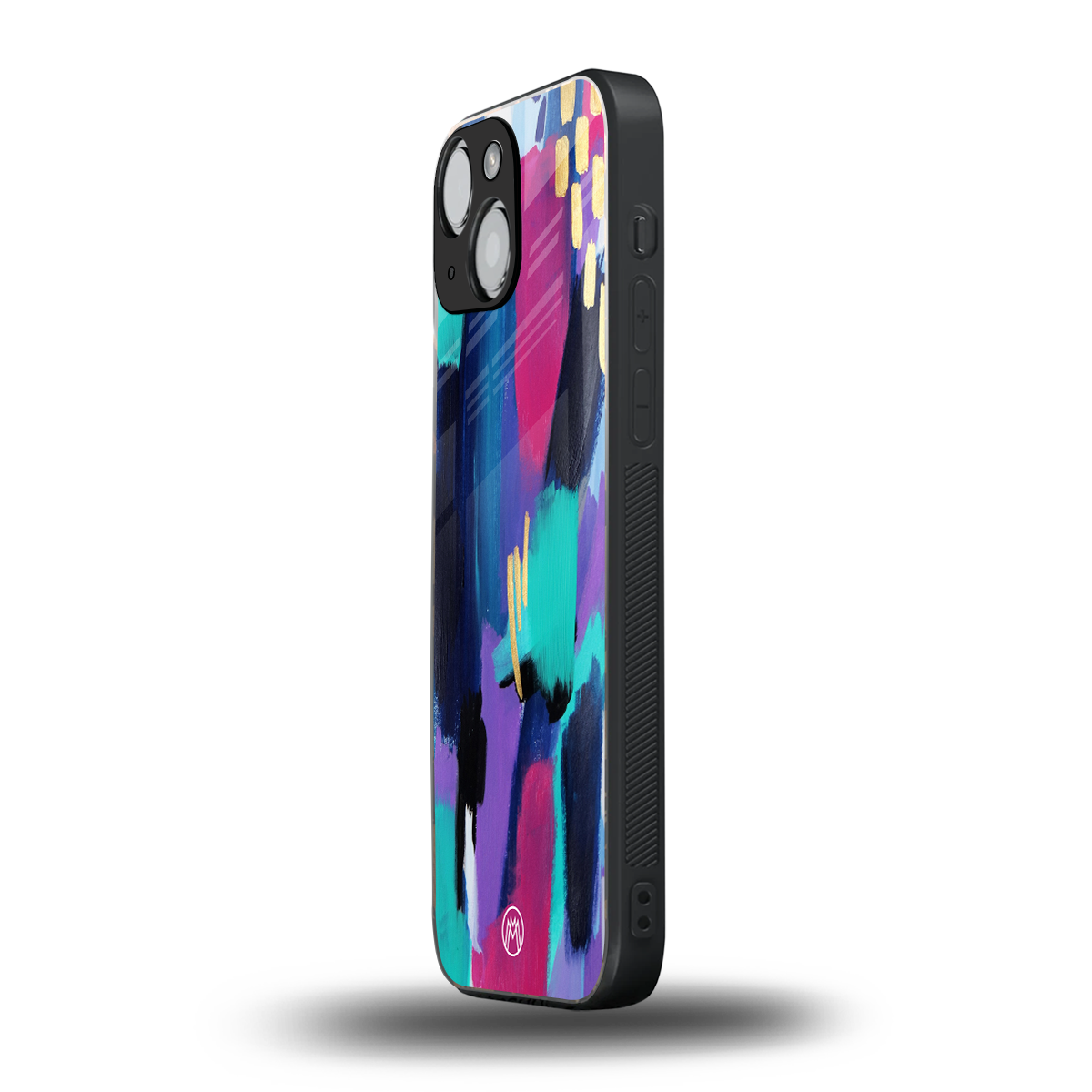 glitz back phone cover | glass case for iphone 13 mini