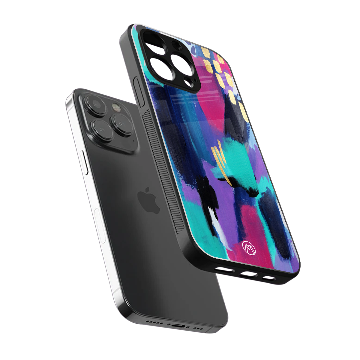 glitz back phone cover | glass case for iphone 13 pro max