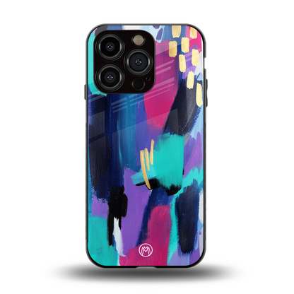 glitz back phone cover | glass case for iphone 13 pro