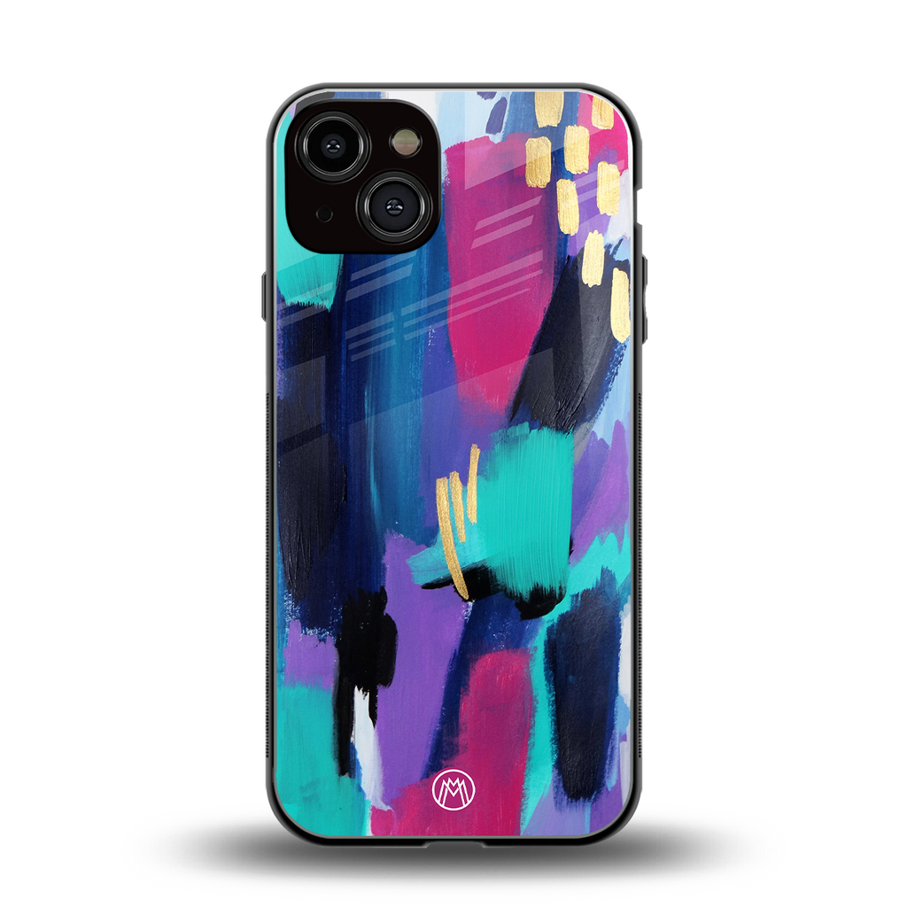glitz back phone cover | glass case for iphone 13