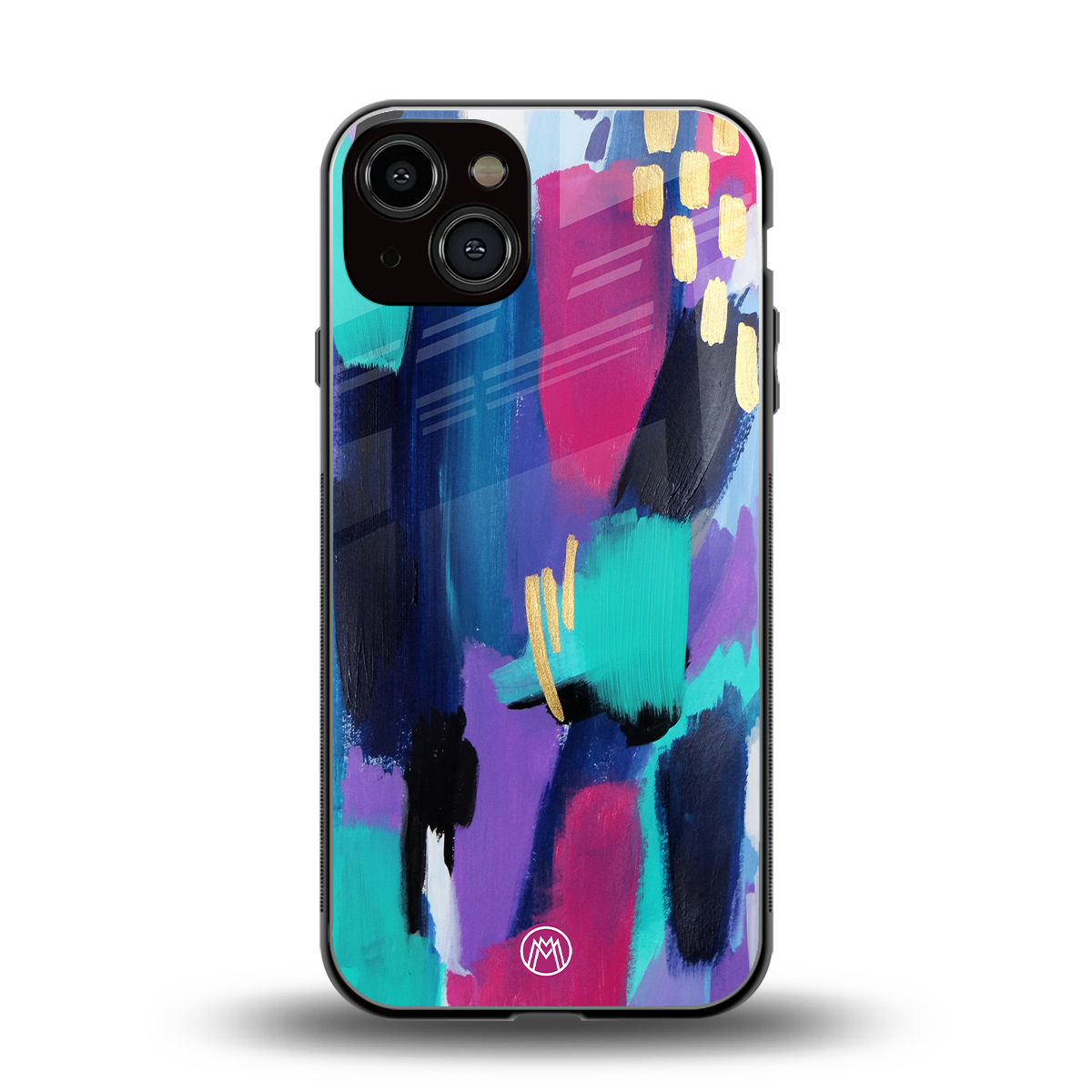 glitz back phone cover | glass case for iphone 13