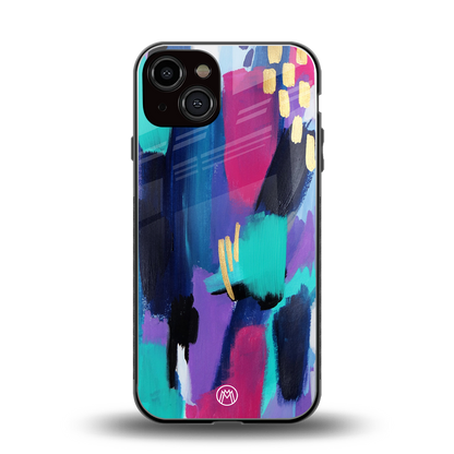glitz back phone cover | glass case for iphone 13