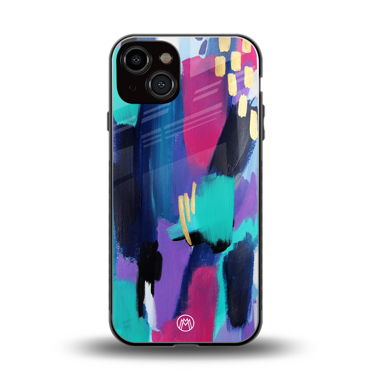 glitz back phone cover | glass case for iphone 13