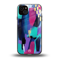 glitz back phone cover | glass case for iphone 15 plus