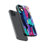 glitz back phone cover | glass case for iphone 14 plus