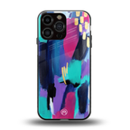 glitz back phone cover | glass case for iphone 15 pro max