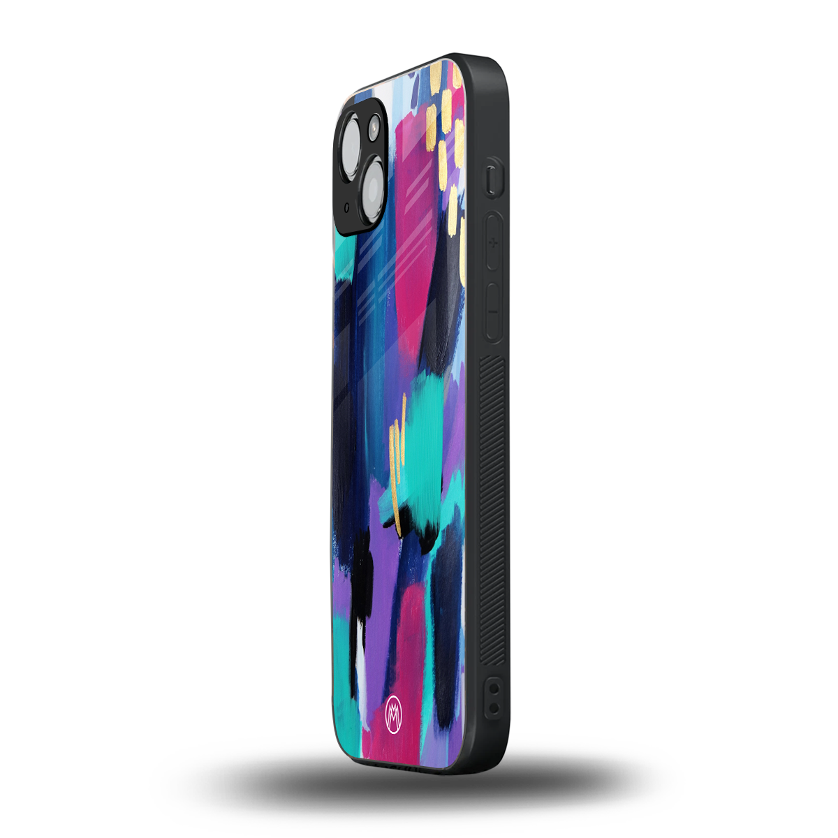 glitz back phone cover | glass case for iphone 15