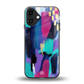 glitz back phone cover | glass case for iphone 16 plus