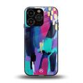 glitz back phone cover | glass case for iphone 16 pro