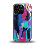 glitz back phone cover | glass case for iphone 16 pro