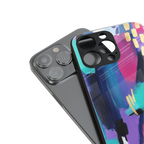 glitz back phone cover | glass case for iphone 14 plus