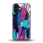 glitz back phone cover | glass case for iphone 16
