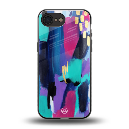 glitz back phone cover | glass case for iphone 16e