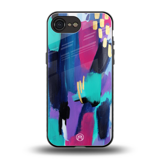 glitz back phone cover | glass case for iphone 16e